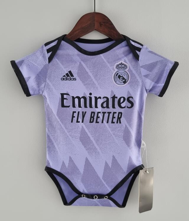 Real Madrid 2022/23 Away Infant Baby Shirt Soccer Jersey Kit