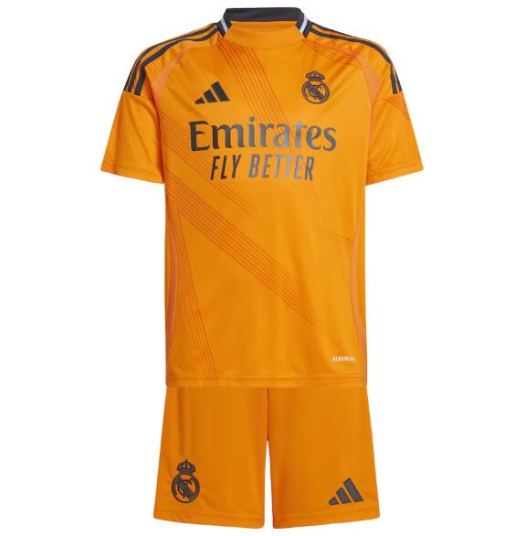 Real Madrid 2024/25 Away Kids Soccer Kits Children Shirt + Shorts