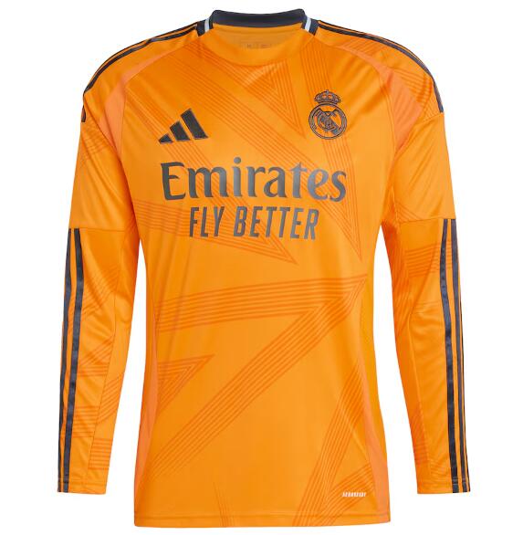 Real Madrid 2024/25 Away Long Sleeved Shirt Soccer Jersey
