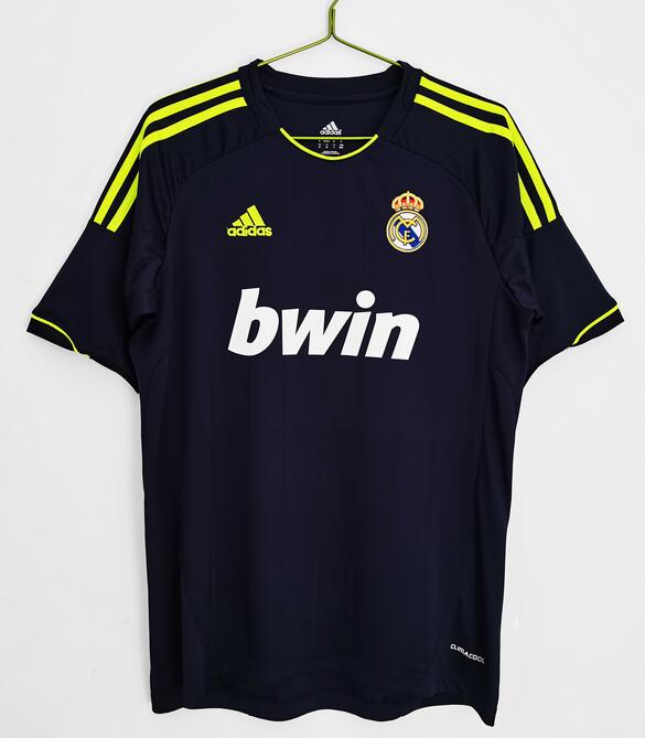 Real Madrid 2012/13 Away Retro Black Shirt Soccer Jersey