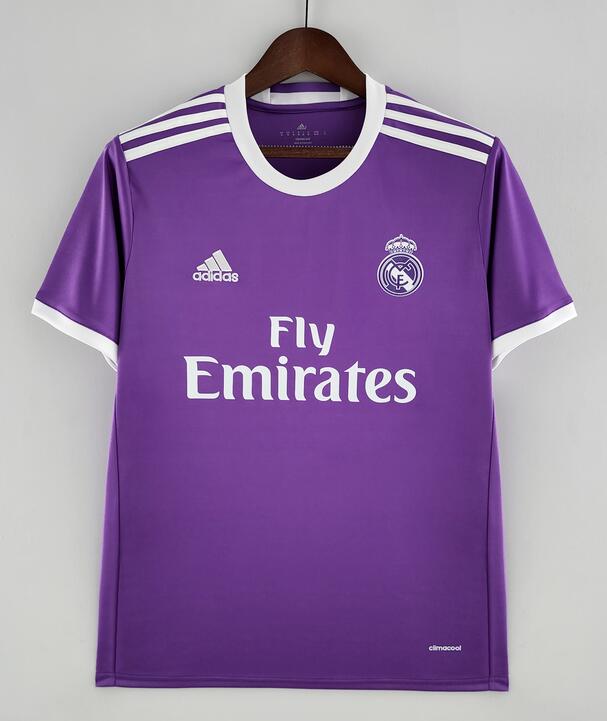 Real Madrid 2017/18 Away Retro Shirt Soccer Jersey