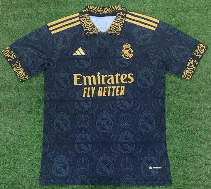 Real Madrid 2023/24 Black Polo Shirt