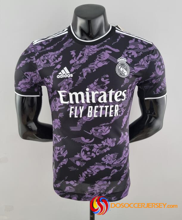 Real Madrid 2022/23 Special Black Purple Match Version Shirt Soccer ...