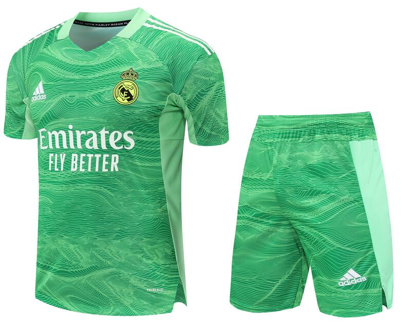 Real Madrid 2022/23 Goalkeeper Green Soccer Team Kit Dosoccerjersey Shop