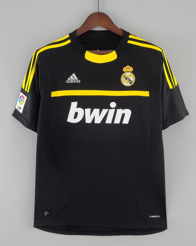 Real Madrid 2011/12 Goalkeeper Retro Black Shirt Soccer Jersey
