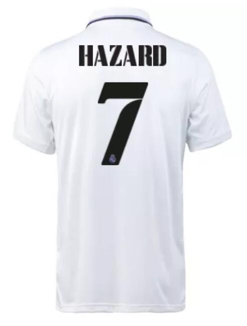Real Madrid 2022/23 Home 7 Hazard Shirt Soccer Jersey