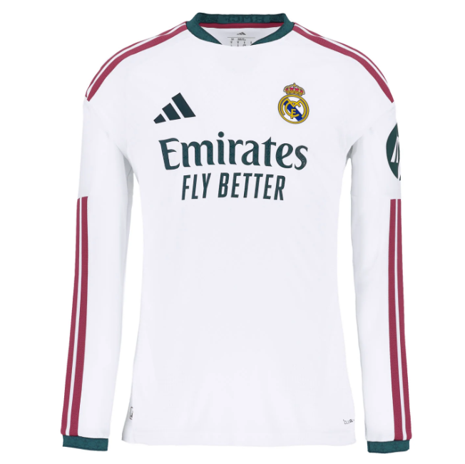 Real Madrid 2026/27 Home Long Sleeved Match Version Shirt Soccer Jersey