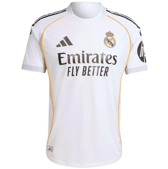 Real Madrid 2025/26 Home Match Version Shirt Soccer Jersey