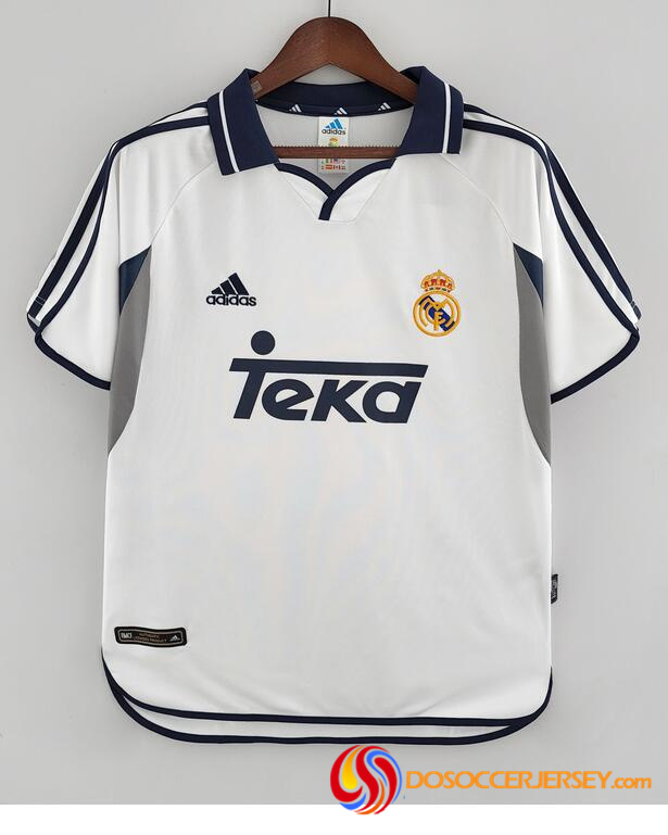 Real Madrid 2000/2001 Home Retro Shirt Soccer Jersey