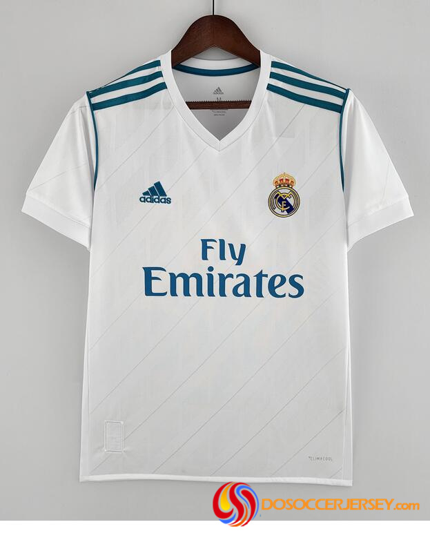 Real Madrid 2017/18 Home Retro Shirt Soccer Jersey