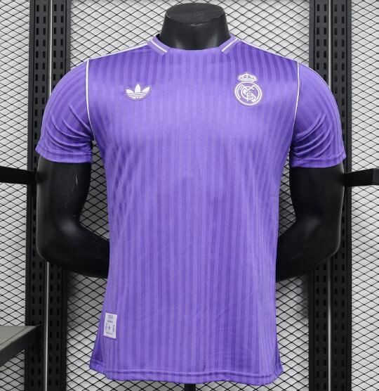 Real Madrid 2025/26 Special Icon Match Version Purple Shirt Soccer Jersey