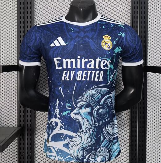 Real Madrid 2025/26 Special Match Version Blue Shirt Soccer Jersey