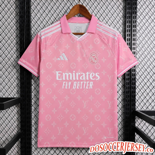 Real Madrid 2026/27 Special Pink White Shirt Soccer Jersey