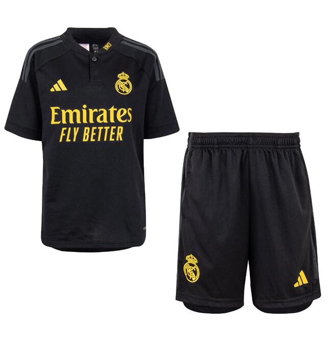 Real Madrid 2023/24 Third Kids Soccer Kits Children Shirt + Shorts