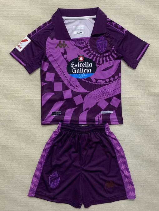 Real Valladolid 2023/24 Away Kids Soccer Kit Children Shirt + Shorts