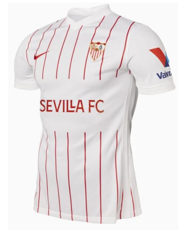 Sevilla 2021/22 Home Match Version Shirt Soccer Jersey