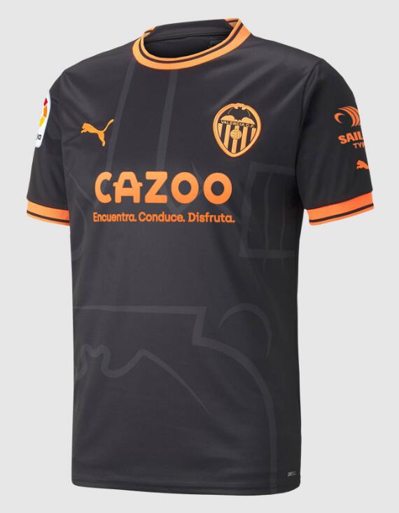 Valencia 2022/23 Away Shirt Soccer Jersey