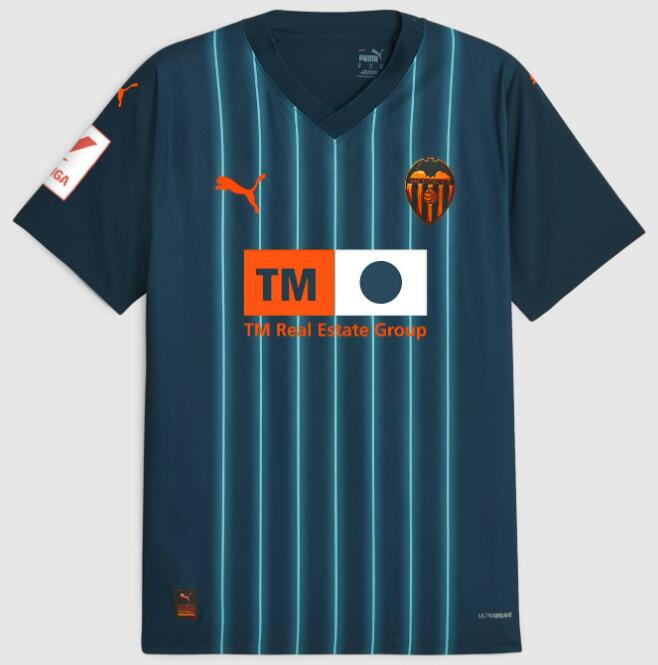 Valencia 2023/24 Away Shirt Soccer Jersey