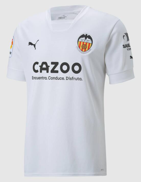 Valencia 2022/23 Home Shirt Soccer Jersey