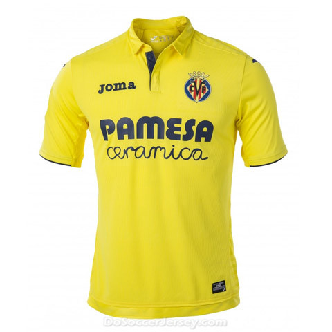 Villarreal 2017/18 Home Shirt Soccer Jersey