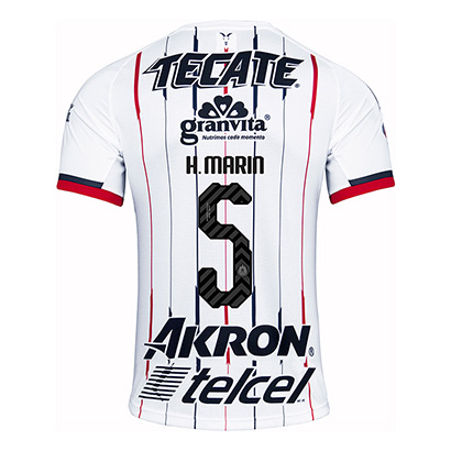 Deportivo Guadalajara Chivas 2018/19 H Marin 5 Away Shirt Soccer Jersey