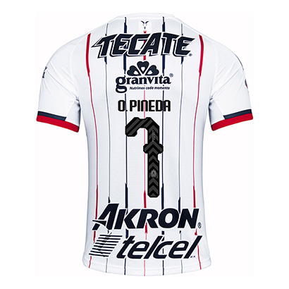 Deportivo Guadalajara Chivas 2018/19 O. PINEDA 7 Away Shirt Soccer Jersey