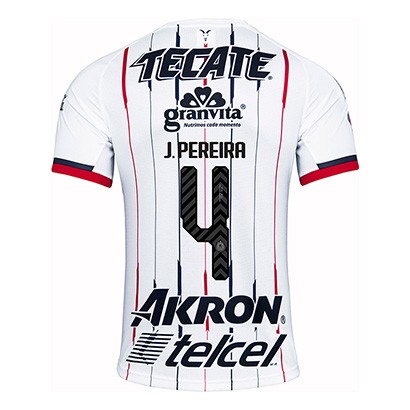 Deportivo Guadalajara Chivas 2018/19 J Pereira 4 Away Shirt Soccer Jersey