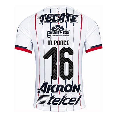 Deportivo Guadalajara Chivas 2018/19 M Ponce 16 Away Shirt Soccer Jersey