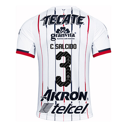 Deportivo Guadalajara Chivas 2018/19 C Salcido 3 Away Shirt Soccer Jersey