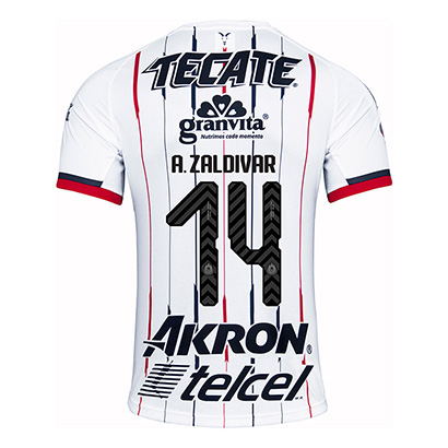 Deportivo Guadalajara Chivas 2018/19 A. ZALDIVAR 14 Away Shirt Soccer Jersey
