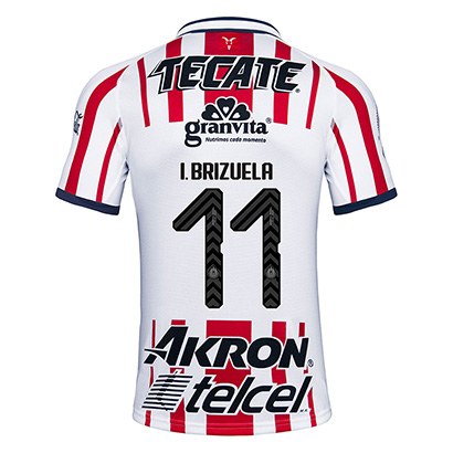 Deportivo Guadalajara Chivas 2018/19 I. BRIZUELA 11 Home Shirt Soccer Jersey