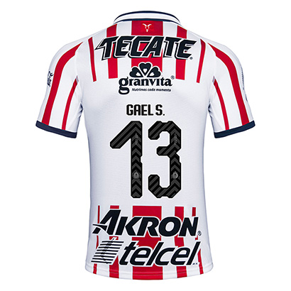 Deportivo Guadalajara Chivas 2018/19 Gael S 13 Home Shirt Soccer Jersey
