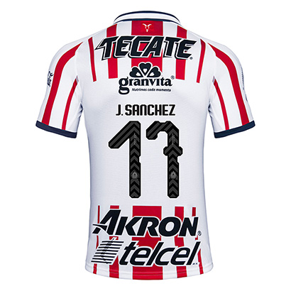 Deportivo Guadalajara Chivas 2018/19 J Sanchez 17 Home Shirt Soccer Jersey