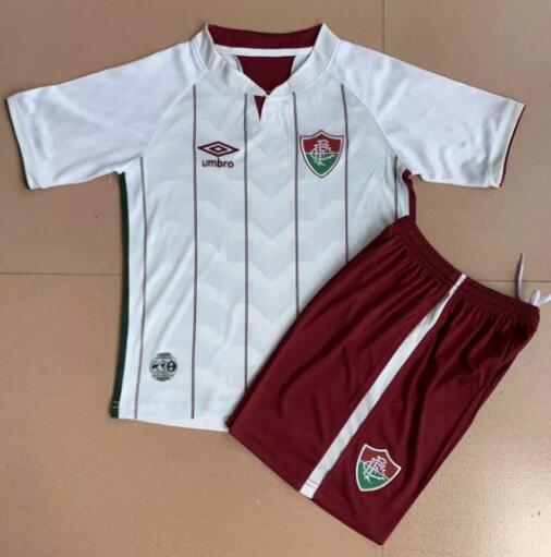 Fluminense FC 2020/21 Away Kids Soccer Suits Children Shirt + Shorts