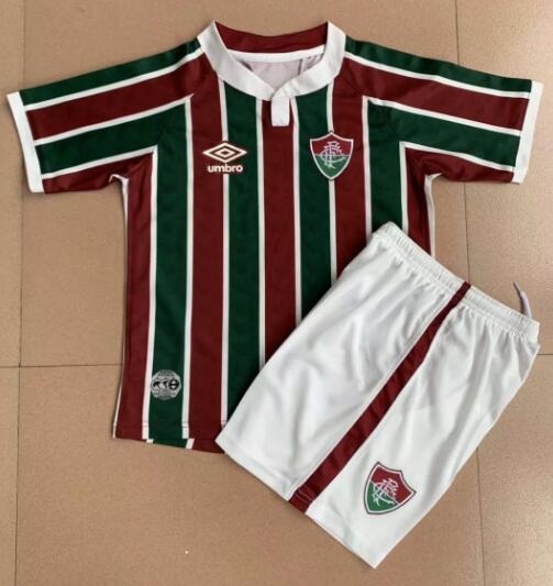 Fluminense FC 2020/21 Home Kids Soccer Suits Children Shirt + Shorts