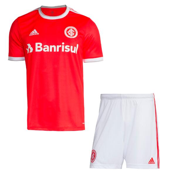 SC Internacional 2020/21 Home Kids Soccer Kits Children Shirt and Shorts