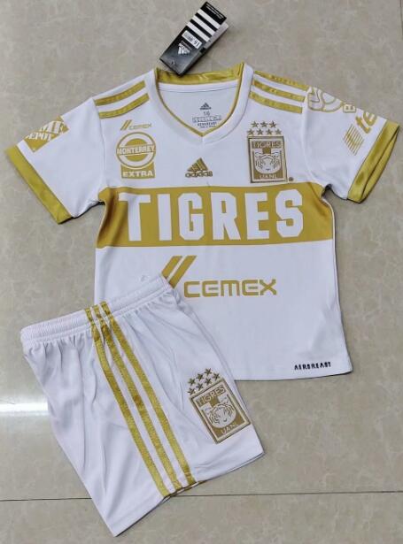 Tigres 2021/22 Third Kids Soccer Suits Children Shirt + Shorts