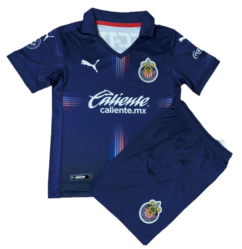 Chivas 2021/22 Third Kids Soccer Jersey Kit Children Shirt And Shorts