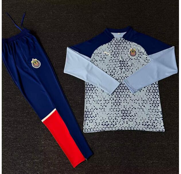 Chivas 2023/24 Blue Training Suits (Sweatshirt+Trouser)