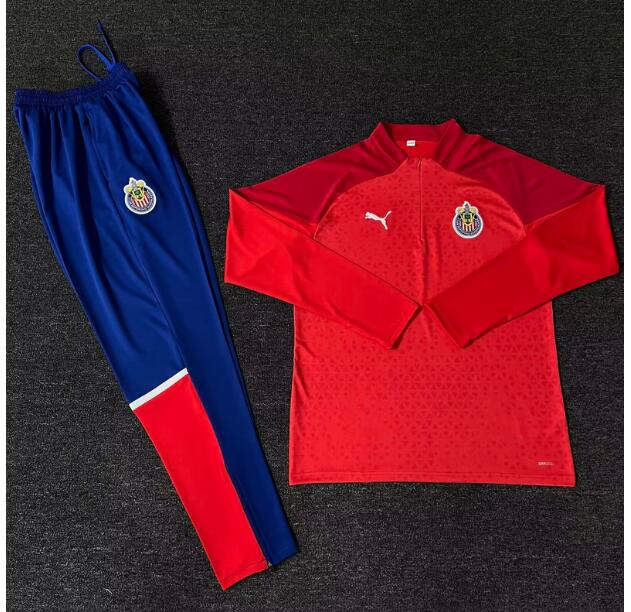 Chivas 2023/24 Red Training Suits (Sweatshirt+Trouser)