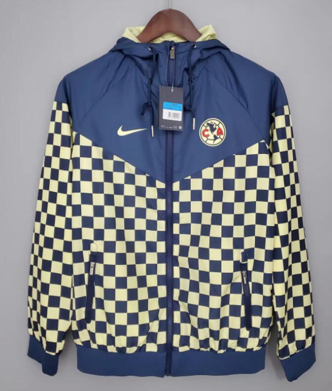 Club America 2021/22 Navy Yellow Windbreaker Jacket