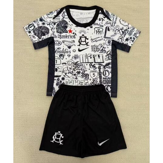 Club America 2025/26 Pre-Game Kids Training Kit Children Shirt + Shorts
