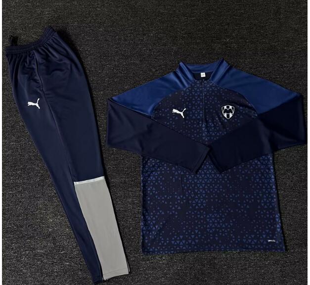 Monterrey 2023/24 Blue Training Suits (Sweatshirt+Trouser)