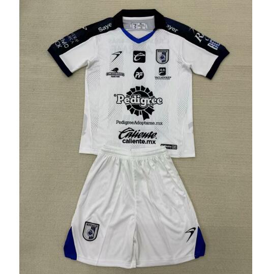 Queretaro FC de Mexico 2024/25 Away Kids Soccer Kits Children Shirt and Shorts