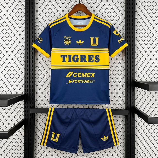 Tigres 2026/27 Away Kids Soccer Kits Children Shirt + Shorts