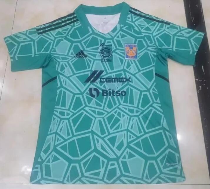 Tigres UANL 2022/23 Goalkeeper Blue Shirt Soccer Jersey