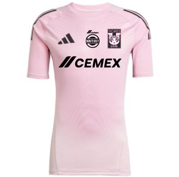 Tigres UANL 2025/26 Goalkeeper Pink Shirt Soccer Jersey