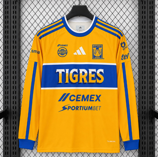 Tigres UANL 2026/27 Home Long Sleeved Shirt Soccer Jersey