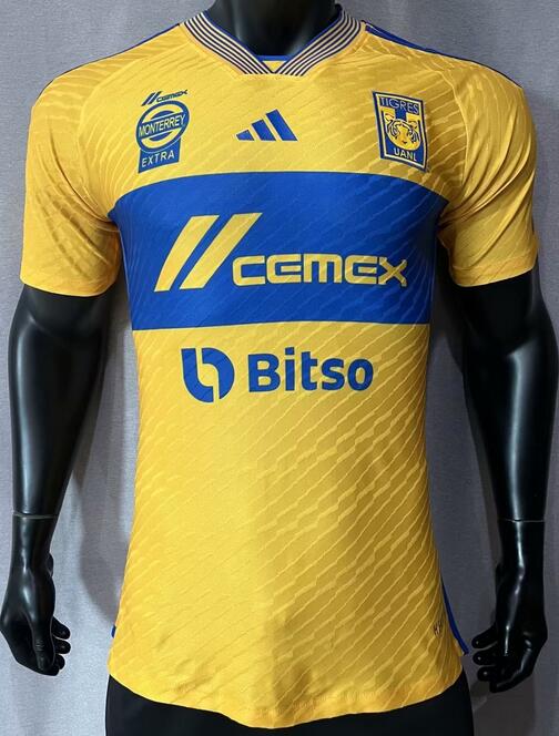 Tigres UANL 2023/24 Home Match Version Shirt Soccer Jersey
