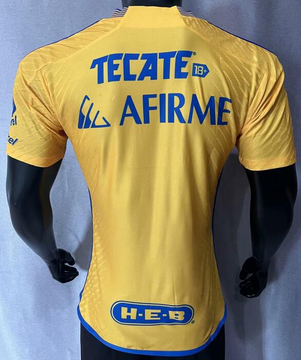 Tigres UANL 2024/25 Home Jersey – Adidas Yellow Polyester Short Sleeve Soccer Top-965191